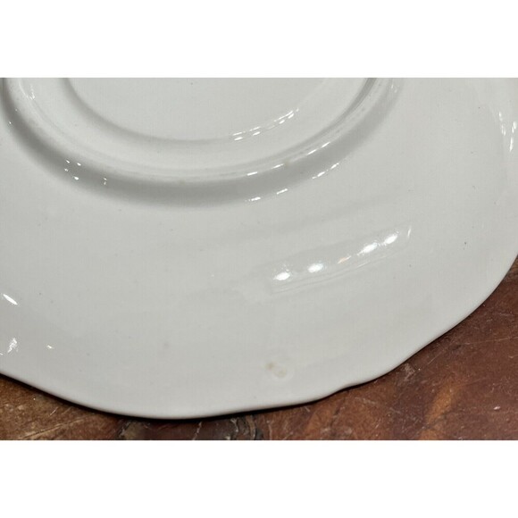 Set Of 6 Wedgwood Williamsburg Potpourri Saucers For Footed Cups 5-3/4" *FLAWED - Picture 10 of 15